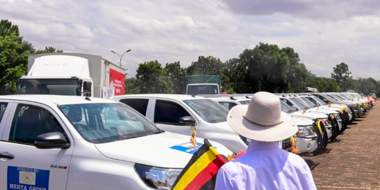 President Museveni flags off COVID-19 emergency fleet; warns district officials on misuse of the motor vehicles.
