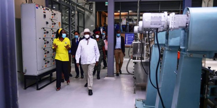 President Museveni commissions seven manufacturing and assembling plants at Namanve Industrial Park