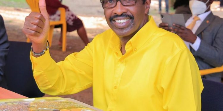 Jim Muhwezi wins Rujumbura constituency NRM flag