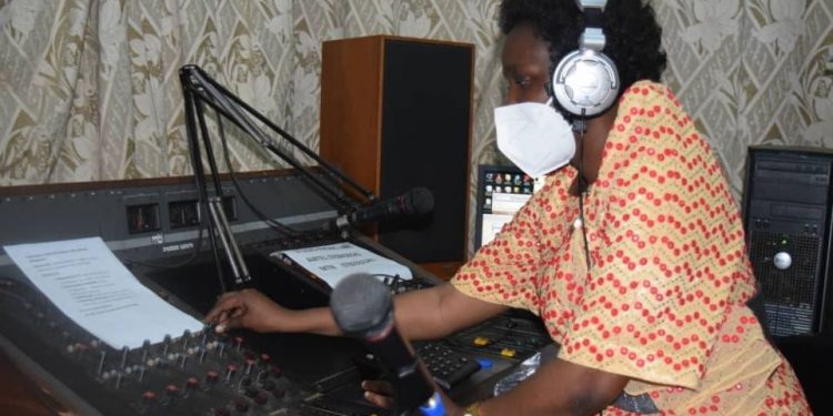 Hon. JUDITH Nbakooba, Minister for ICT & National Guidance visit at UBC Radio/ Buruuli FM – Nakasongola District