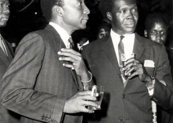 L-R: Edward Muteesa with Milton Obote