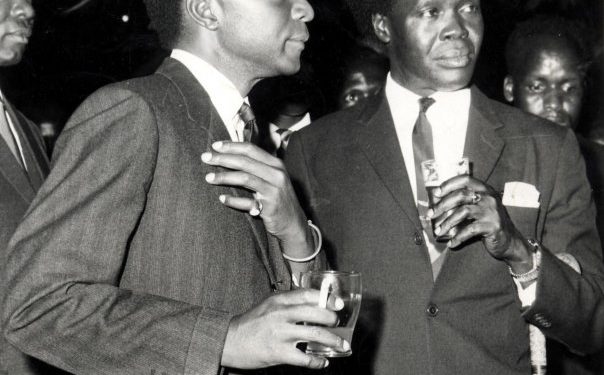 L-R: Edward Muteesa with Milton Obote