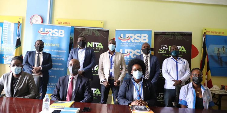 URSB Signs MoU with NITA (U) for Provision of SMS Gateway Services