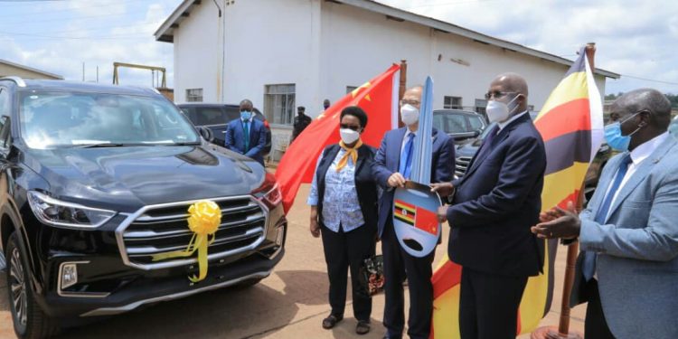 China donates motor-vehichles to Uganda government