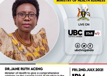 Update on the status of covid19 in Uganda by Minister of Health Hon. Jane Ruth Aceng