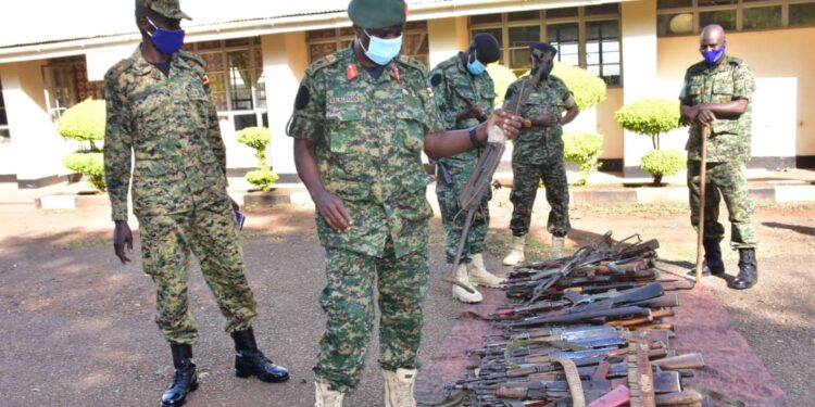 UPDF against illegal guns mission