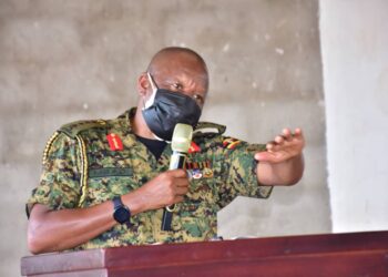UPDF receives political orientation at the Peace Support Operations Training School, Singo in Nakaseke District for AMISOM.
