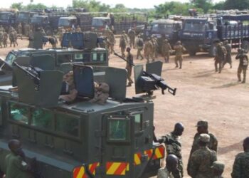 UPDF deploys at South Sudan Border in Okuti Parish, Kitgum District after unknown men camped at Lunyili hills, Eastern Equatoria state.