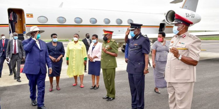 President Museveni returns from UAE, Addis Ababa