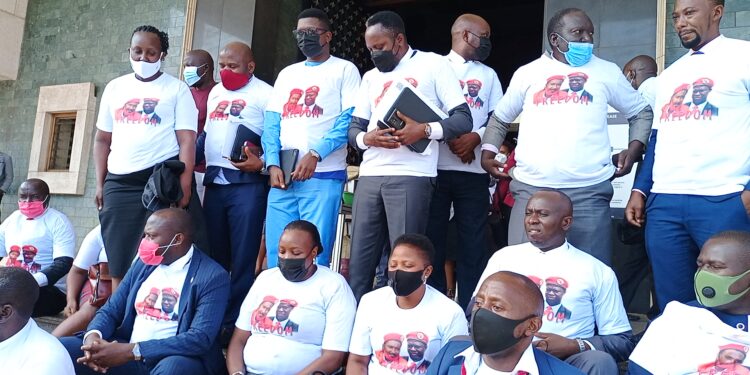 Opposition boycotts plenary over re-arrest of MPs. Deputy Speaker Anita Among urges members of parliament to allow the law to take its course.