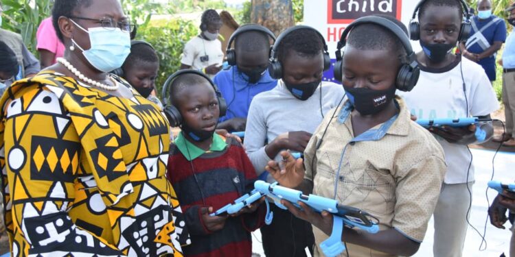 Uganda launches “Can’t Wait To Learn” digital learning for refugees. The Minister of State in charge of Primary Education Hon. Moriku Kaducu