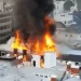 Huge Fire guts South Africa Parliament. A major fire has broken out in the South African Parliament building in Cape Town.