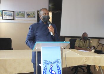 Gen. Muhoozi visits CID headquarters, lectures officers on policing