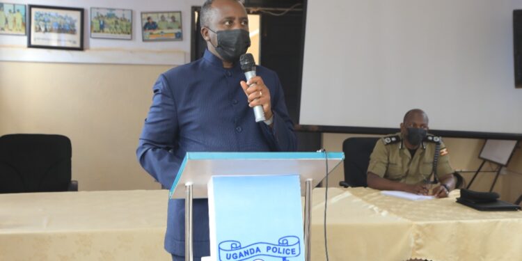 Gen. Muhoozi visits CID headquarters, lectures officers on policing