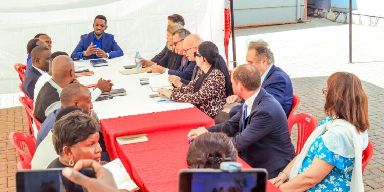NUP President Hosts Meeting with EU Delegates- Bobi wine